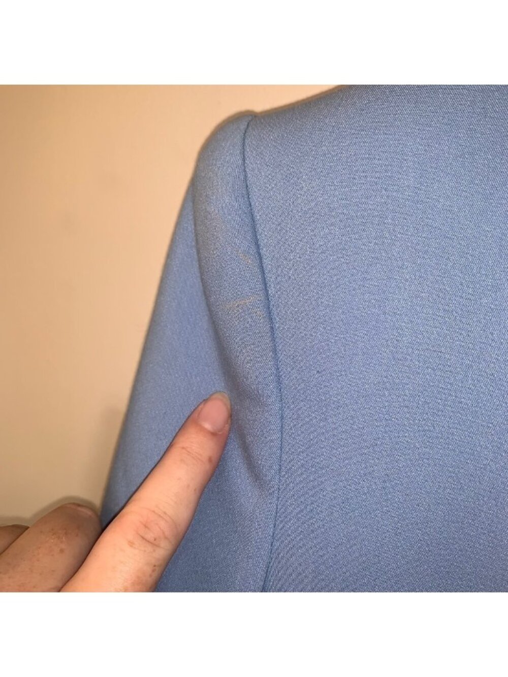Zara Bloggers Fav Lapelless Fitted Blazer Blue M - Picture 16 of 16